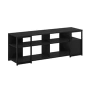 Furnifact Americano/Black Modern TV Stand for up to 65 Inch TVs, Metal and Engineered Wood Construction, Stylish and Durable Living Room Storage Solution