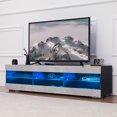 thumbnail image 1 of Modern TV Stand with RGB LED Light Entertainment Center Media Console TV Unit for Up to 65 Inch TV, 1 of 10
