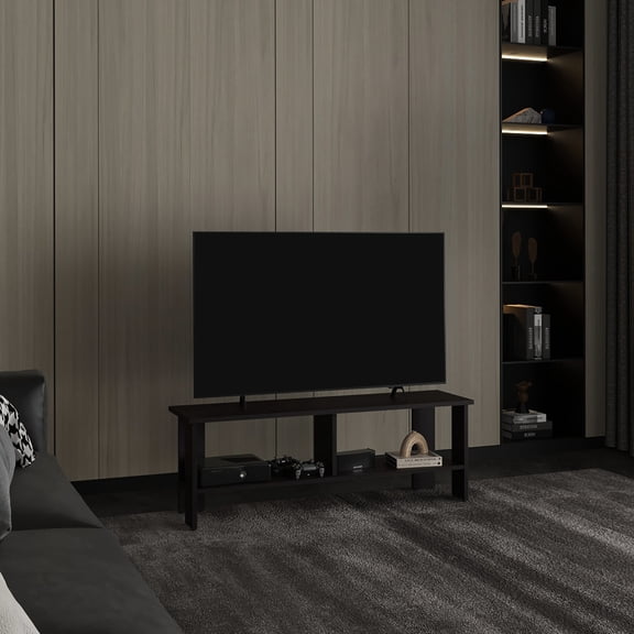Modern TV Stand with Two Shelves | Fits 60-69-Inch TVs, Great for Man Cave