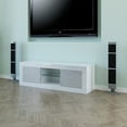 thumbnail image 1 of Modern TV Unit Cabinet Stand Sideboard Matt body And High Gloss Doors LED Lights, 1 of 6