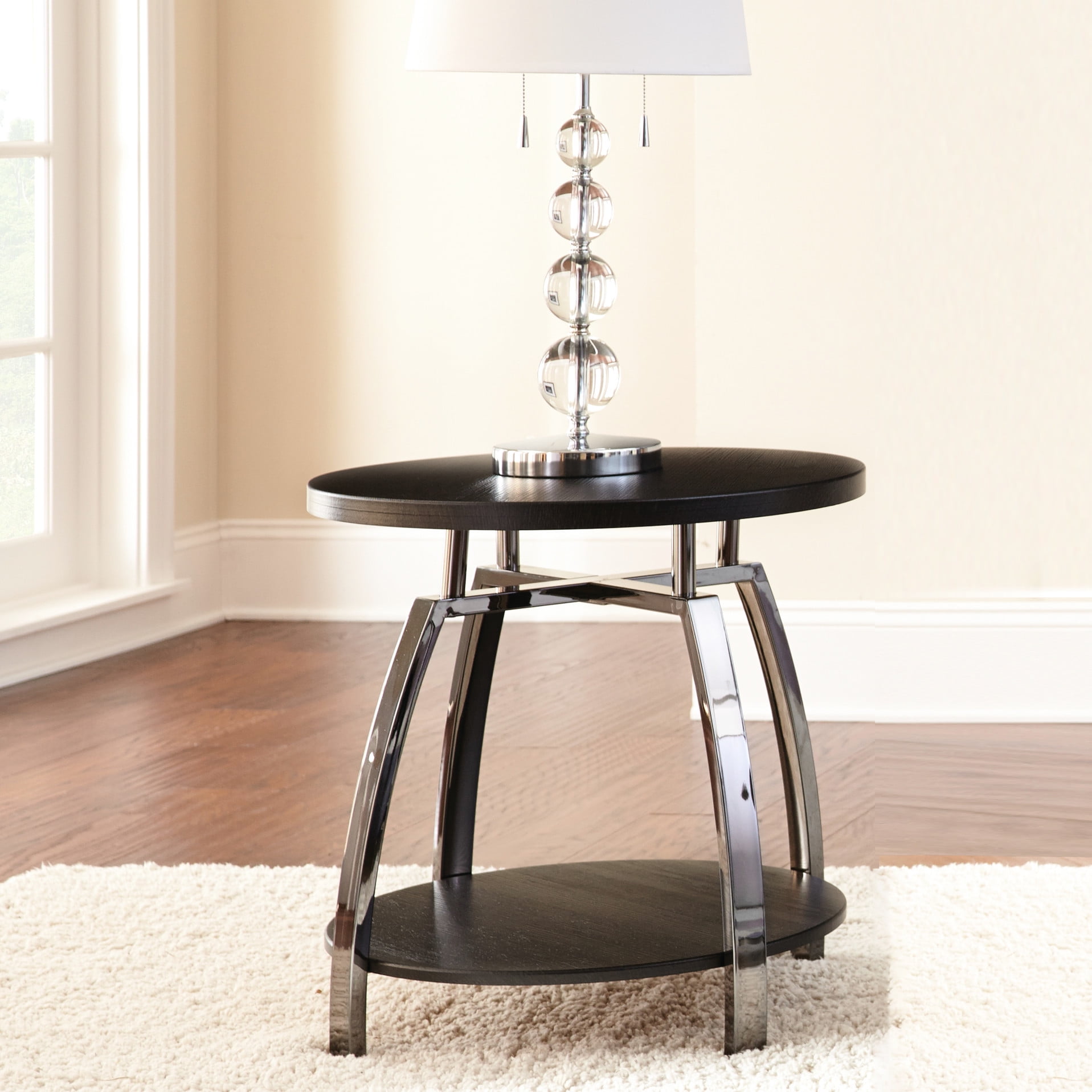 Modern Table Collection - Scratch- Laminate Tops And Black Nickel Bases ...