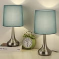Modern Table Desk Lamp Set of 2 Beside Nightstand Lamp Bedroom Office