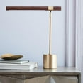 thumbnail image 1 of Modern Table Lamp Banker Wood Desk Light Metal Bade Lamp Adjustable Head Mid Century Nordic Bedroom Bedside Nightlight, 1 of 9