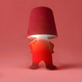 thumbnail image 1 of Modern Table Lamp for Youth: Rechargeable Cute Light for Kids Child Teen - Gift for Birthday Christmas Halloween Easter (Red), 1 of 6