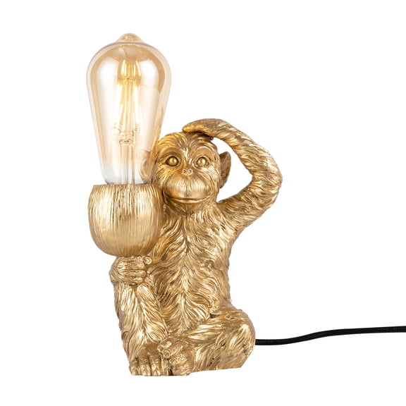 Modern Table Light, Monkey Desk Lamp, Unique Resin Monkey Lighting Fixture for Lighting and Decoration in Bedrooms, Dining Rooms, Study Rooms (Not Included Bulbs)