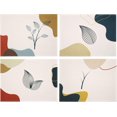 thumbnail image 1 of Modern Table Placemats Set of 4 Abstract Art Place Mats Fabric Leaf Dining Placemats Non-Slip Kitchen Decor and Accessories, Washable Outdoor Placemats for Patio Table, 18"X12", 1 of 5
