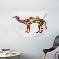 thumbnail image 1 of Modern Tapestry, Colorful Featured Camel Figure Abstract Trippy Shapes and Bands Artful Illustration, Wall Hanging for Bedroom Living Room Dorm Decor, 60W X 40L Inches, Multicolor, by Ambesonne, 1 of 2