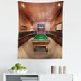 thumbnail image 1 of Modern Tapestry, Entertainment Room in Mansion Pool Table Billiard Lifestyle Photo Print, Fabric Wall Hanging Decor for Bedroom Living Room Dorm, 5 Sizes, Cinnamon Brown Green, by Ambesonne, 1 of 1