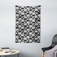 thumbnail image 1 of Modern Tapestry, Horizontal Arrangement of Intersecting Streaks Geometrical Details, Wall Hanging for Bedroom Living Room Dorm Decor, 40W X 60L Inches, Dimgray Charcoal Grey, by Ambesonne, 1 of 2