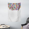 thumbnail image 1 of Modern Tapestry, Traffic Jam with Bunch of Cars Automobiles Urban Life Downtown Artsy Illustration, Wall Hanging for Bedroom Living Room Dorm Decor, 40W X 60L Inches, Multicolor, by Ambesonne, 1 of 2