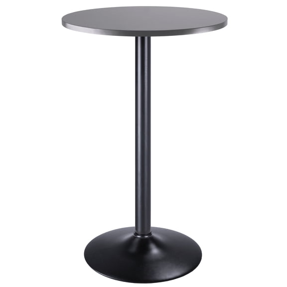 Modern Tarah Pub Table - 1 - Black, Slate Gray - 23.0 - Elevate Dining Space