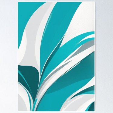 DOPAPRINT Modern Watercolor Style Abstract Painting Wall Art Geometric ...
