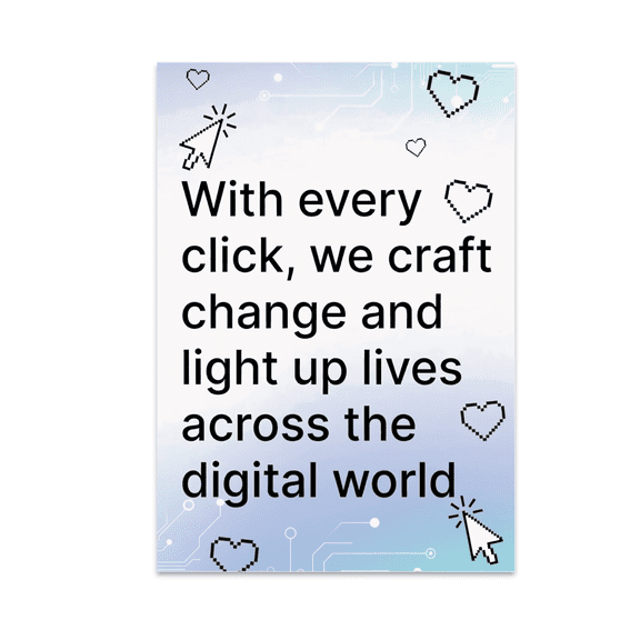 Modern Tech Event Decor - Digital Activists - 13x19 Poster Print