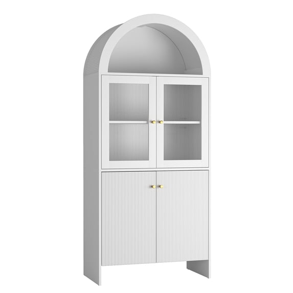 Modern Tech-Inspired MDF Dome Cabinet – A Sleek Fusion of Snack Storage and Integrated LED Lighting