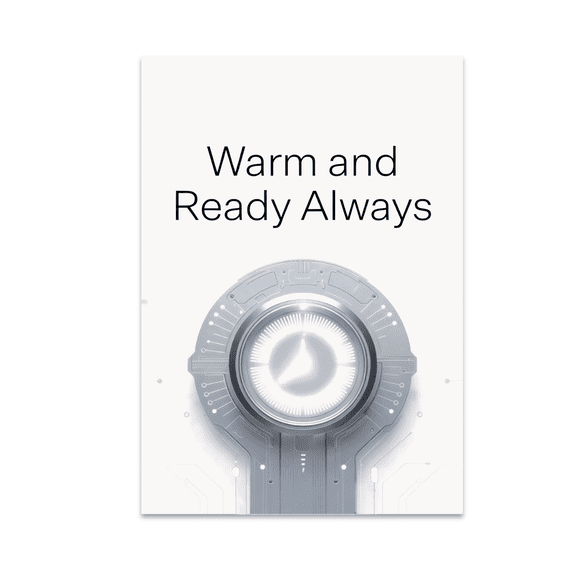 Modern Tech Wall Decor - Self-Heating Tech Enthusiast - 13x19 Poster Print