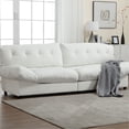 thumbnail image 1 of Modern Teddy Velvet Modular Sofa, Light Brown Wood Tone / Perfect for Primary Living Space, 1 of 4