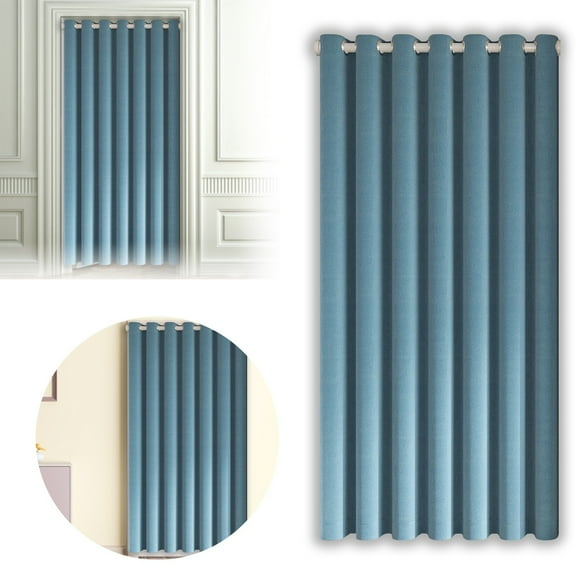 Modern Fabric Door Curtain Thermal Insulated Privacy Panel For Bedroom Living Room Soft Textured Cloth Material Easy Install Top Design Without Rod