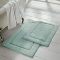 thumbnail image 1 of Modern Threads 2 Piece Non-Slip Cotton Adult Bath Rug Set, 17" x 24" & 21" x 34", Spa Blue, 1 of 5