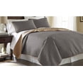 thumbnail image 1 of Modern Threads 3 Piece Coverlet, Reversible Leaf Design, Atmosphere/Hazel, Queen, 1 of 9