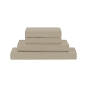 Modern Threads 3-Piece Solid Taupe Microfiber Bed Sheet Set, Twin