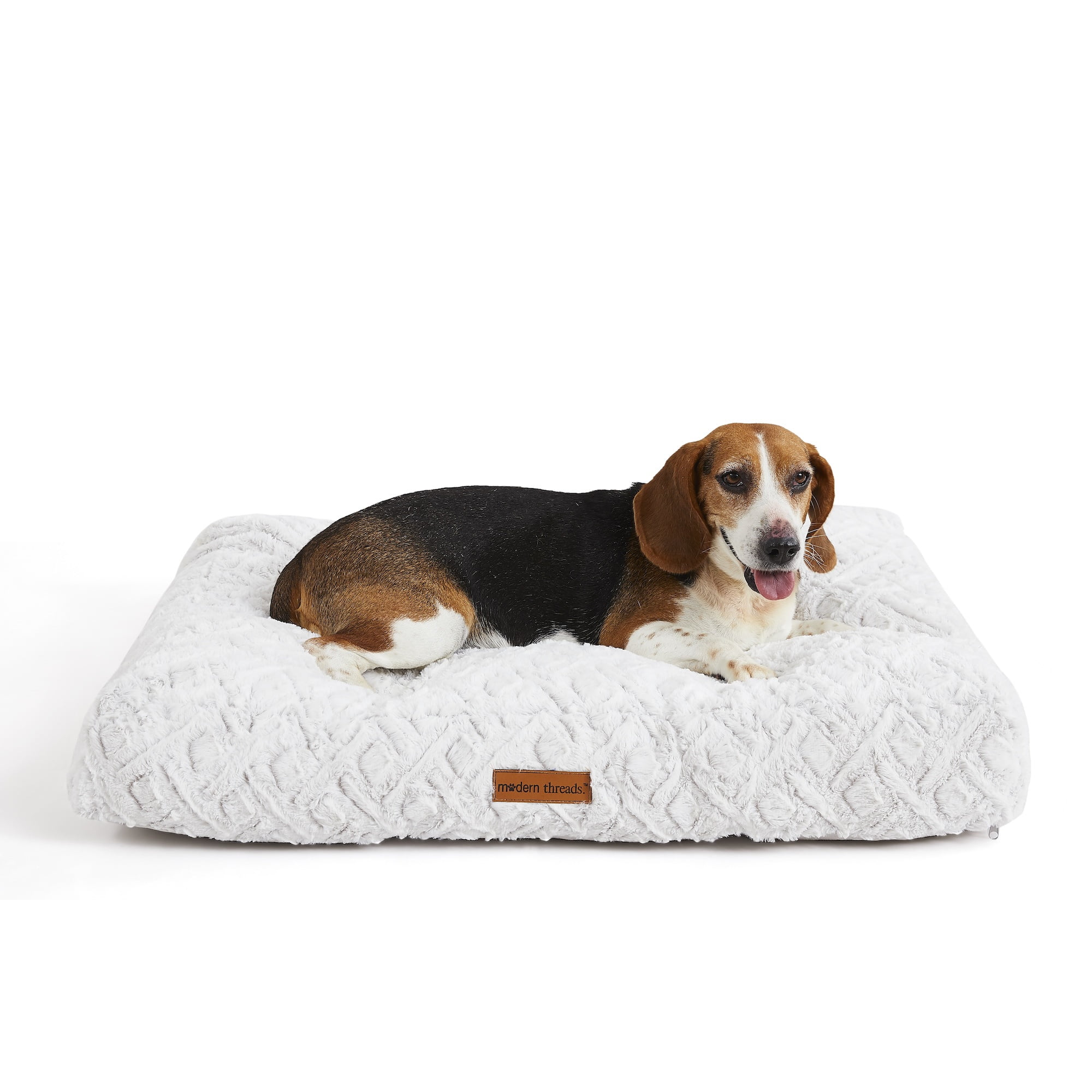 Modern Threads Ultra Plush Orthopedic Memory Foam Pillow Bed for Large Dogs with Supportive Filling, Grey