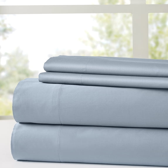 Modern Threads 4-Piece 400 Thread Count Blue Tencel Adult Unisex Sheet Set, King