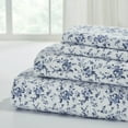 Modern Threads 4Piece Brittany Floral Printed Cotton Flannel Adult Bed