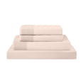 thumbnail image 1 of Modern Threads 4-Piece Crochet Lace Microfiber Adult Sheet Set, Blush, Full, 1 of 17