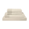 thumbnail image 1 of Modern Threads 4-Piece Crochet Lace Hem Linen Beige Microfiber Bed Sheet Set, Queen, 1 of 17