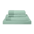 thumbnail image 1 of Modern Threads 4-Piece Crochet Lace Microfiber Adult Sheet Set, Seafoam, King, 1 of 17