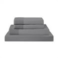thumbnail image 1 of Modern Threads 4-Piece Crochet Lace Hem Stone Gray Microfiber Bed Sheet Set, King, 1 of 16