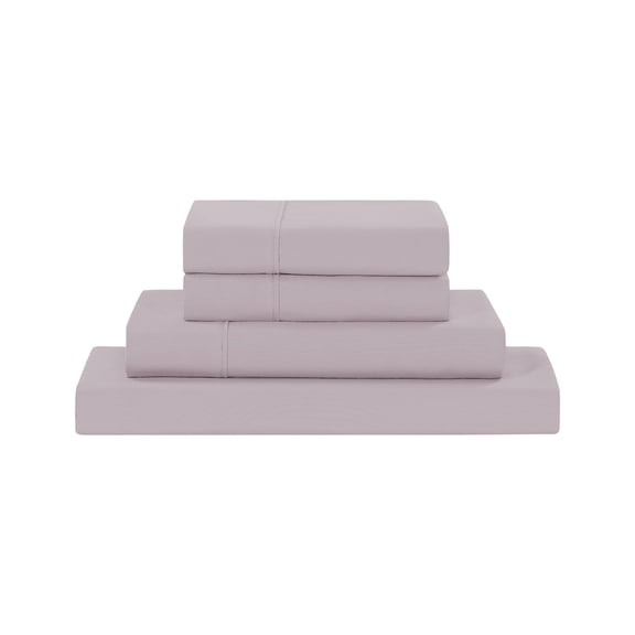 Modern Threads 4-Piece Solid Dusty Mauve Microfiber Bed Sheet Set, Full