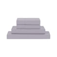 thumbnail image 1 of Modern Threads 4-Piece Solid Lilac Marble Microfiber Bed Sheet Set, Queen, 1 of 12