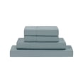 thumbnail image 1 of Modern Threads 4-Piece Solid Ocean Blue Microfiber Bed Sheet Set, California King, 1 of 12