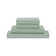 thumbnail image 1 of Modern Threads 4-Piece Solid Seafoam Green Microfiber Bed Sheet Set, California King, 1 of 6