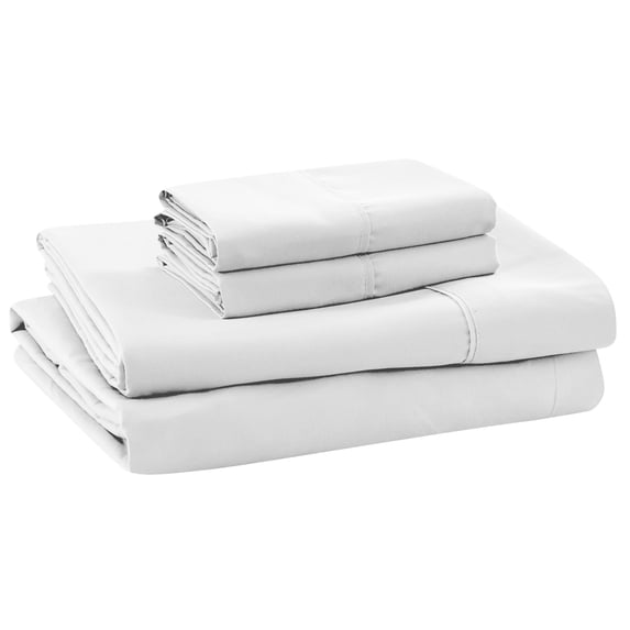 Modern Threads 4-Piece Microfiber White Adult Sheet Set, King