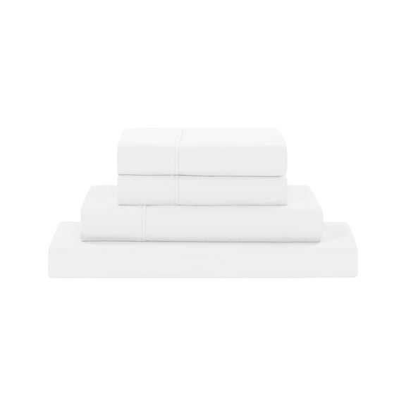 Modern Threads 4-Piece Microfiber White Adult Sheet Set, Queen