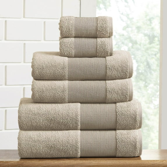 Modern Threads AirCloud 6-Piece Towel Set, Sand