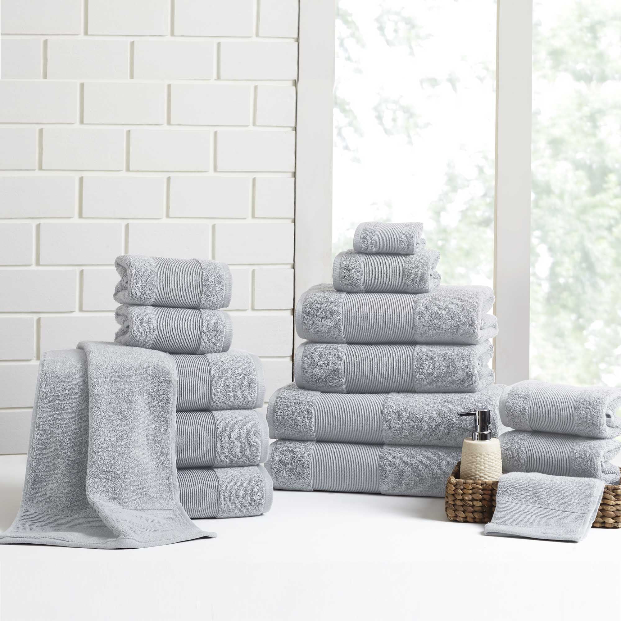 Air Cloud 6-Piece Towel Set - Soft Gray