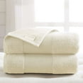 thumbnail image 1 of Modern Threads Aircloud 2-Pack Cotton Adult Bath Sheet, Ivory, 1 of 2