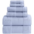 thumbnail image 1 of Modern Threads Aircloud 6-Piece Cotton Adult Bath Towel Set, Blue, 1 of 12