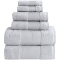 thumbnail image 1 of Modern Threads Aircloud 6-Piece Cotton Adult Bath Towel Set, Gray, 1 of 12
