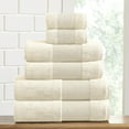 thumbnail image 1 of Modern Threads AirCloud 100% Cotton 6-Piece Towel Set, Ivory, 1 of 2