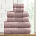 thumbnail image 1 of Modern Threads AirCloud 100% Cotton 6-Piece Towel Set, Silver Pink, 1 of 3