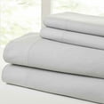 thumbnail image 1 of Modern Threads Aircloud Vintage Washed 100% Combed Cotton Adult Sheet Set, Silver, Twin, 1 of 2