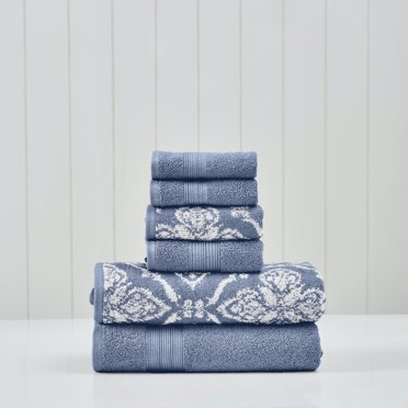 Modern Threads Ophelia 6-Piece Cotton Bath Adult Towel Set, Fawn ...