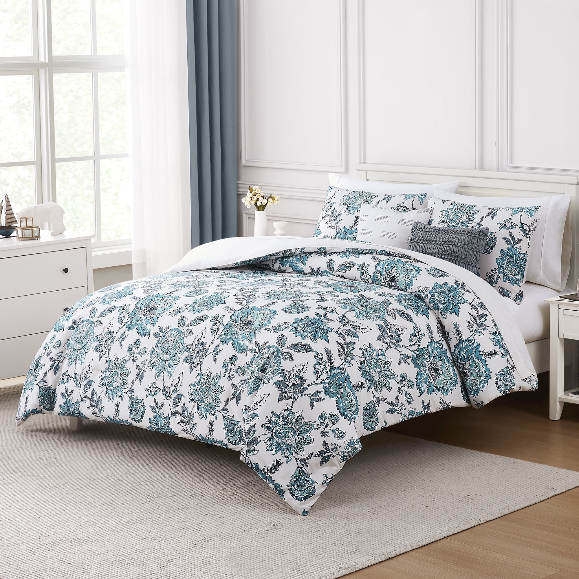 Modern Threads Athenas 5-Piece Printed Comforter Set, Queen - Walmart.com