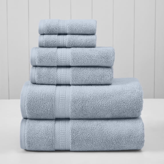 Modern Threads Bamboo Cotton Blend 6-Piece Bath Towel Set, Dawn