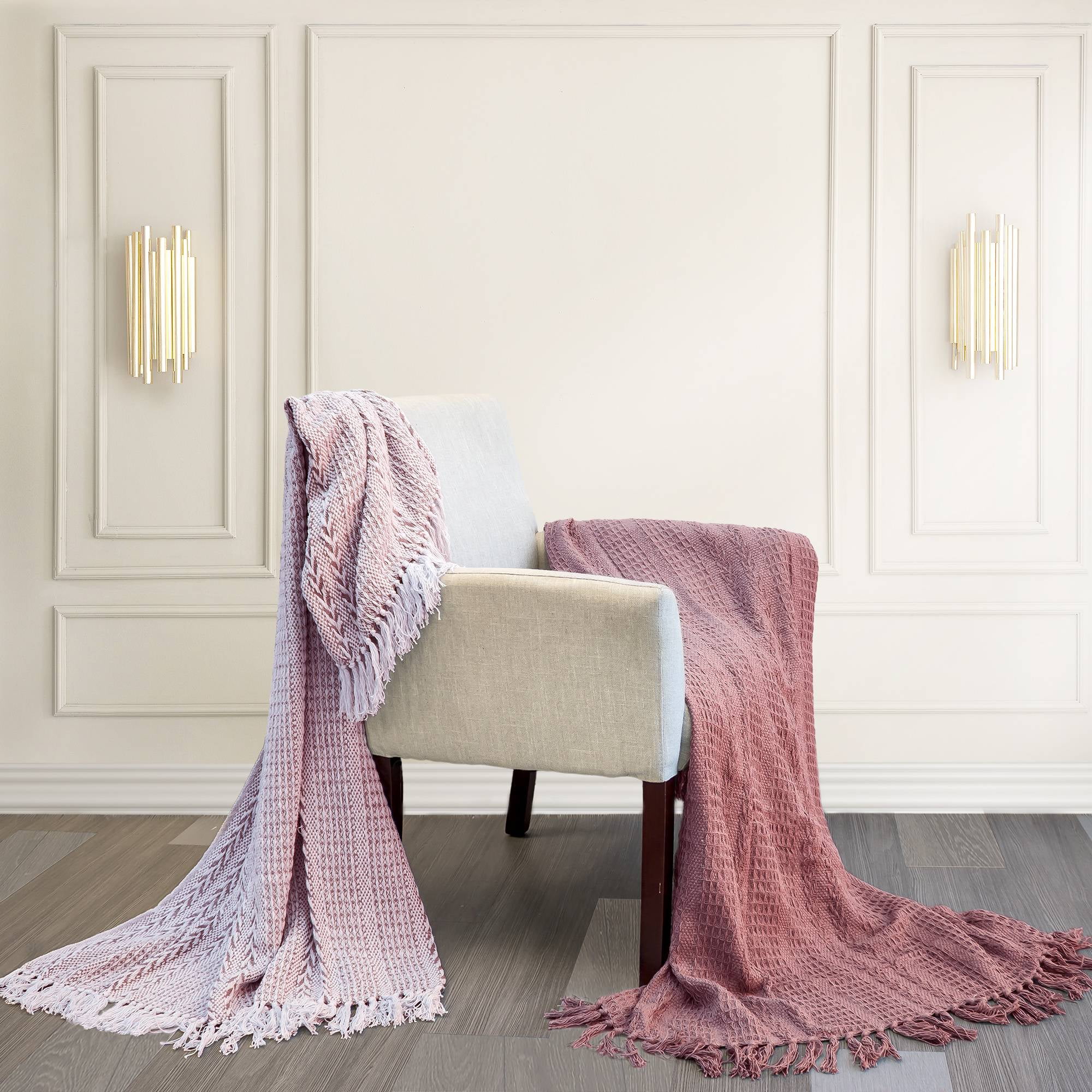 Modern Threads Batik Rose 100% Cotton Adult Throw Blanket, 50" x 60", 2 Pack