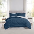 thumbnail image 1 of Modern Threads Bed In a Bag 7-Piece Navy Comforter Set, Full, 1 of 4